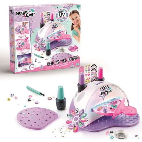 ESTUDIO UÑAS DE GEL. CREA TUS CHARMS CON EL MOLDE. PERSONALIZA TUS UÑAS Y PONLAS BAJO LA LUZ ULTRAVIOLETA. 34X9.8X31 CM image 1