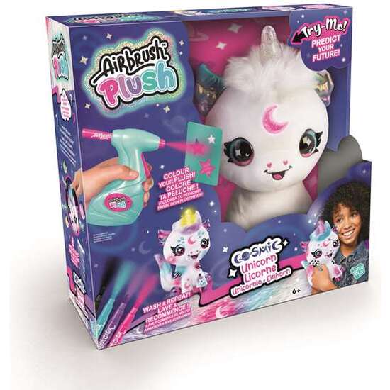 UNICORNIO MAGICO PARA COLOREAR. PERSONALIZA TU PELUCHE CON SPRAY TUS ROTULADORES Y PLANTILLAS. LAVALO Y HAZLO DE NUEVO! 32X11.4X30 CM image 0