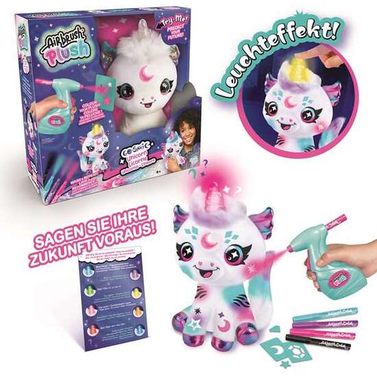 UNICORNIO MAGICO PARA COLOREAR. PERSONALIZA TU PELUCHE CON SPRAY TUS ROTULADORES Y PLANTILLAS. LAVALO Y HAZLO DE NUEVO! 32X11.4X30 CM image 1