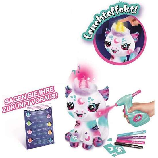 UNICORNIO MAGICO PARA COLOREAR. PERSONALIZA TU PELUCHE CON SPRAY TUS ROTULADORES Y PLANTILLAS. LAVALO Y HAZLO DE NUEVO! 32X11.4X30 CM image 2