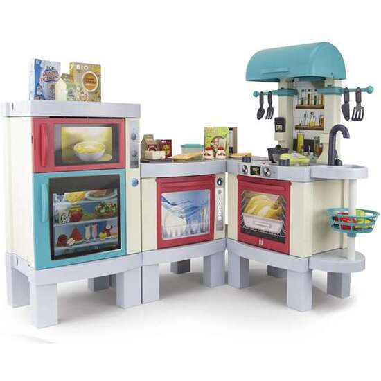 COCINA DELI KITCHEN XL CON LUCES Y SONIDOS, TRANSFORMABLE EN BARBACOA Y 3 FORMATOS DIFERENTES DE MONTAJE 121X95X100 CM image 1