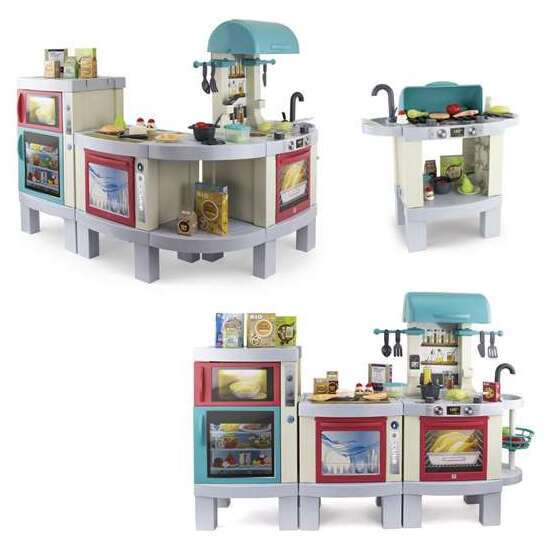 COCINA DELI KITCHEN XL CON LUCES Y SONIDOS, TRANSFORMABLE EN BARBACOA Y 3 FORMATOS DIFERENTES DE MONTAJE 121X95X100 CM image 2