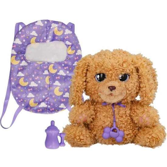 PELUCHE CACHORRO BABY PAW LABRADOR INTERACTIVO CON MÁS DE 15 SONIDOS Y REACCIONES Y 7 FUNCIONES ¡SU BARRIGUITA SE MUEVE CUANDO RESPIRA! 20X29X13 CM image 0