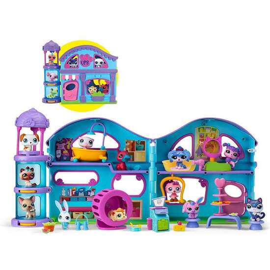 CASA DELUXE LITTLEST PET SHOP PLAYSET. INCLUYE VARIOS NIVELES PARA LAS ENTRAÑABLES FIGURAS. 29,21X59,69X11,43 CM image 0