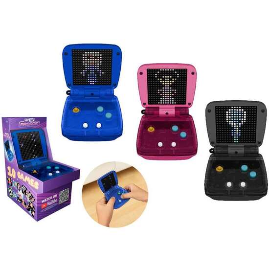 TAPTAP ARCADE. PANTALLA LED. DISPOSITIVO ELECTRÓNICO PORTÁTIL QUE INCLUYE 10 DIVERTIDOS JUEGOS. - MODELOS SURTIDOS image 0