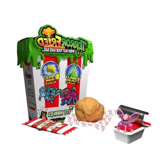 TERROR FRIED MORDISCO ASQUEROSO. INCLUYE 2 FIGURAS SORPRESAS Y BOLSA DE SALSA SLIME APESTOSA SDICIONAL. image 1