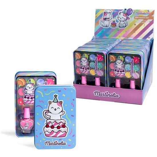 LATA DE BELLEZA MARTINELIA OJOS Y UÑAS. 9X13,5X4,5 CM INCLUYE 12 SOMBRAS DE OJOS Y 2 ESMALTES DE UÑAS. image 5