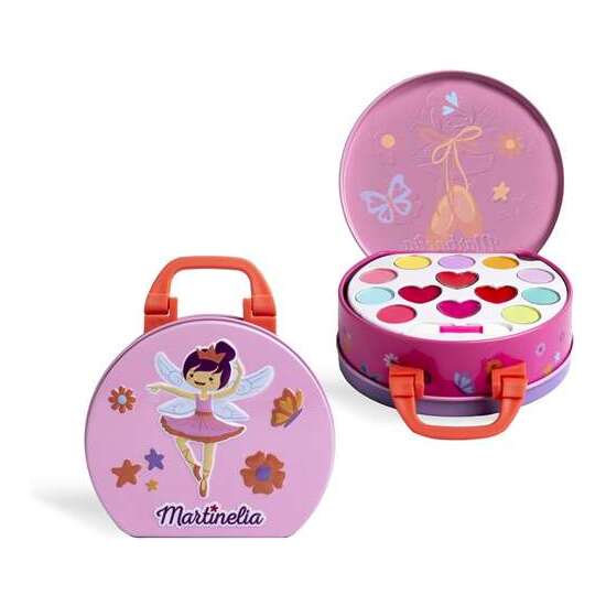 LATA DE BELLEZA MARTINELIA MAGIC BALLET. 11X10,5X3,5 CM. INCLUYE 9 SOMBRAS DE OJOS 4 BRILLOS DE LABIOS. image 0