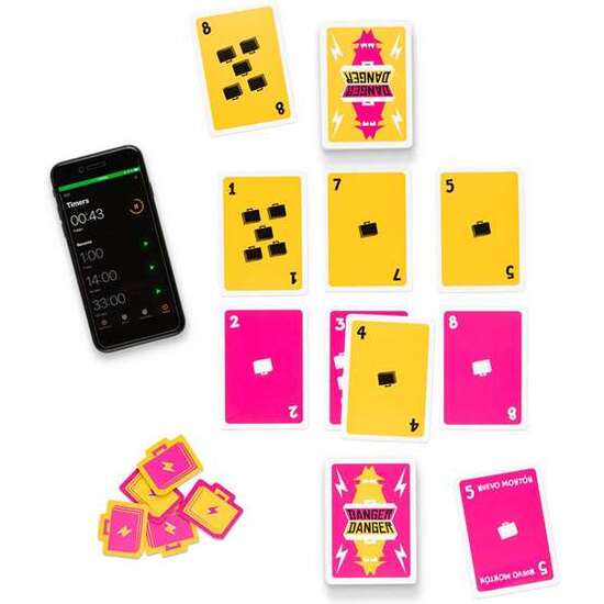 JUEGO DANGER DANGER. UN JUEGO DE CARTAS PELIGROSAMENTE SENCILLO CON UN TOQUE MALIGNO QUE TE SORPRENDERA. image 1