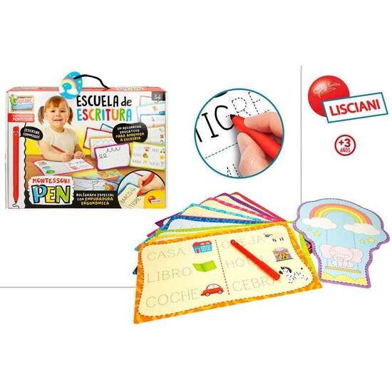 JUEGO EDUCATIVO MONTESSORI  ESCUELA DE ESCRITURA. UNA ESCUELA INFANTIL PARA APRENDER A ESCRIBIR Y LEER. image 0