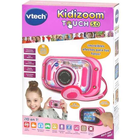 CÁMARA DE FOTOS DIGITAL KIDIZOOM TOUCH ROSA 5 MEGAPÍXELES CON PANTALLA TÁCTIL DE 3,5" Y 10 FUNCIONES. 8,6X15X3,1 CM image 0