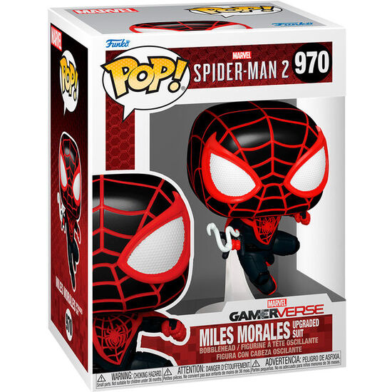 FIGURA POP MARVEL SPIDERMAN 2 MILES MORALES UPGRADED SUIT image 0