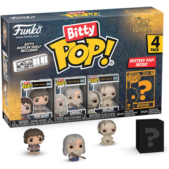 BLISTER 4 FIGURAS BITTY POP EL SEÑOR DE LOS ANILLOS FRODO image 0