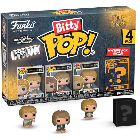 BLISTER 4 FIGURAS BITTY POP EL SEÑOR DE LOS ANILLOS SAMWISE image 1