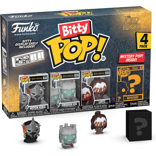 BLISTER 4 FIGURAS BITTY POP EL SEÑOR DE LOS ANILLOS WITCH KING image 0