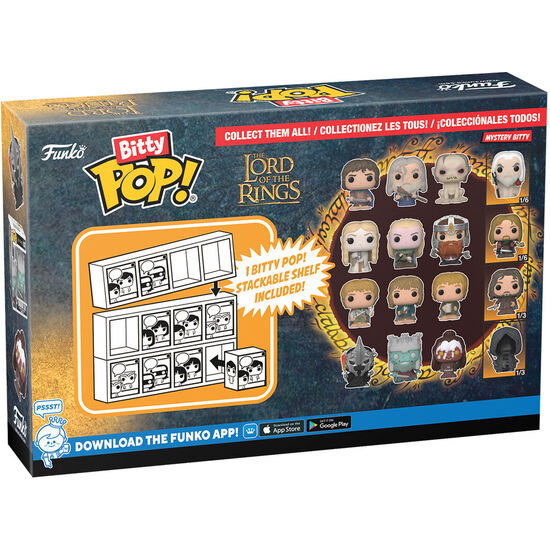 BLISTER 4 FIGURAS BITTY POP EL SEÑOR DE LOS ANILLOS WITCH KING image 2