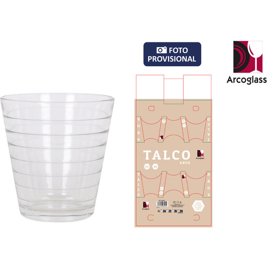 SET 6 VASOS 250CC TALCO AROS image 0