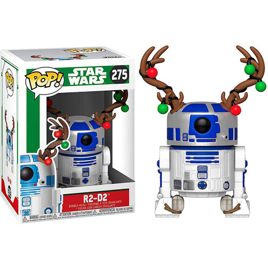 FIGURA POP STAR WARS HOLIDAY R2-D2 WITH ANTLERS image 1