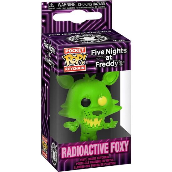 LLAVERO POCKET POP FIVE NIGHTS AT FREDDYS RADIOACTIVE FOXY image 0