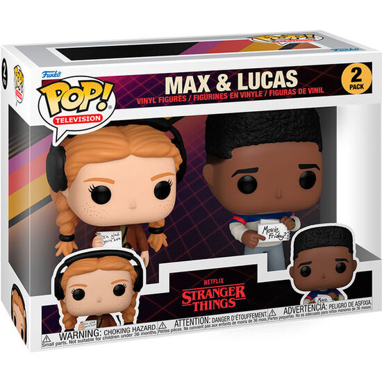 BLISTER 2 FIGURAS POP STRANGER THINGS MAX & LUCAS image 0