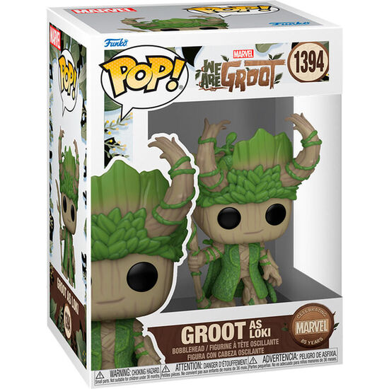 FIGURA POP MARVEL WE ARE GROOT - GROOT AS LOKI image 0