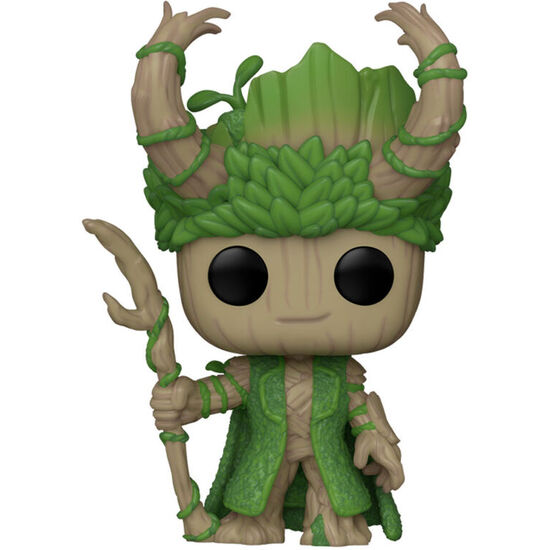 FIGURA POP MARVEL WE ARE GROOT - GROOT AS LOKI image 1