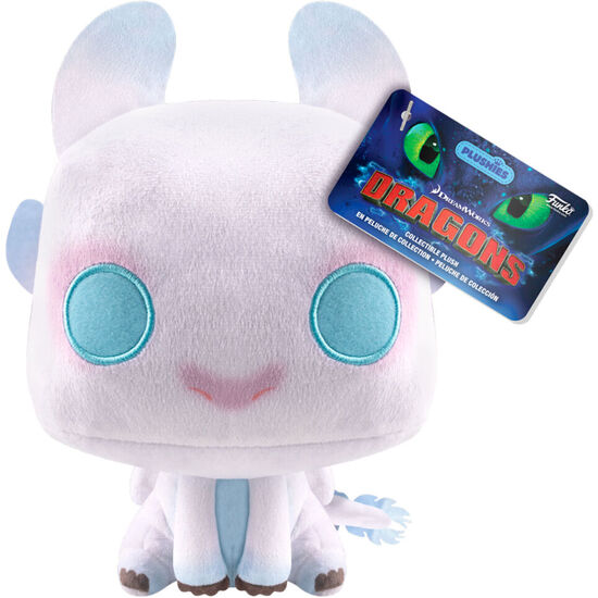 PELUCHE COMO ENTRENAR A TU DRAGON 2 LIGHT FURY 17CM image 0