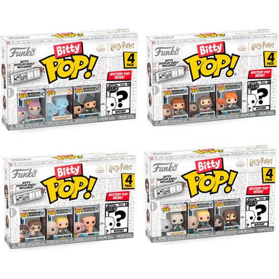 BLISTER 4 FIGURAS BITTY POP HARRY POTTER SURTIDO image 0