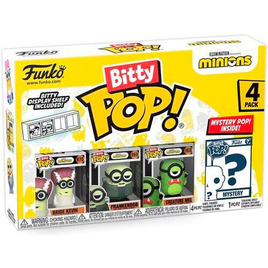 BLISTER 4 FIGURAS BITTY POP MINIONS SURTIDO image 3