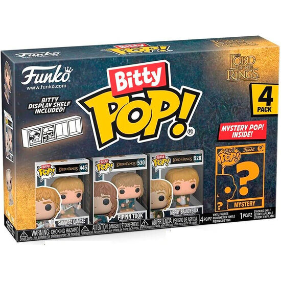 BLISTER 4 FIGURAS BITTY POP EL SEÑOR DE LOS ANILLOS SURTIDO image 1