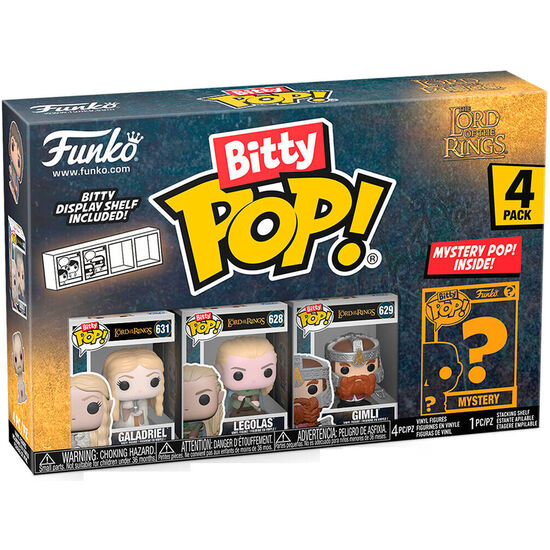 BLISTER 4 FIGURAS BITTY POP EL SEÑOR DE LOS ANILLOS SURTIDO image 2