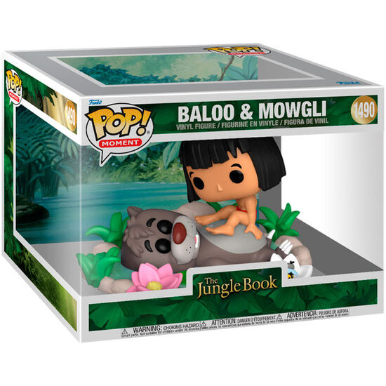 FIGURA POP MOMENT DISNEY EL LIBRO DE LA SELVA BALOO & MOWGLI image 0