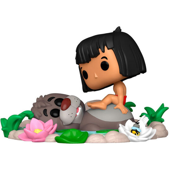 FIGURA POP MOMENT DISNEY EL LIBRO DE LA SELVA BALOO & MOWGLI image 1