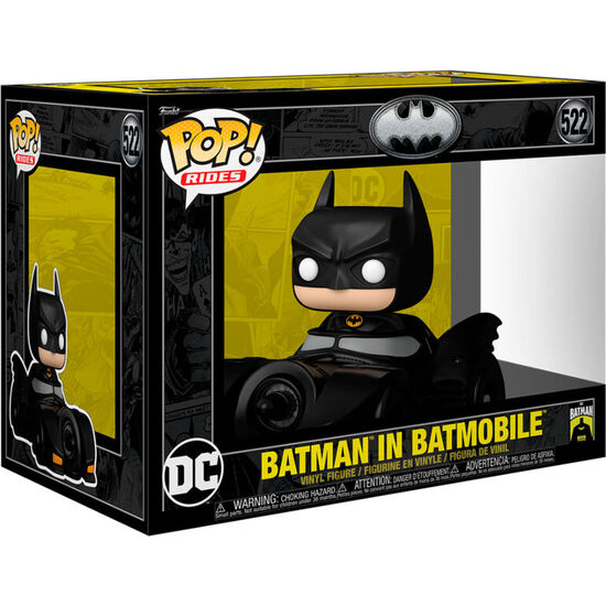 FIGURA POP RIDES DELUXE DC COMICS BATMAN IN BATMOBILE image 0