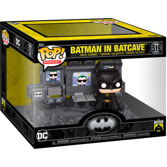 FIGURA POP MOMENTS DC COMICS BATMAN IN BATCAVE image 0