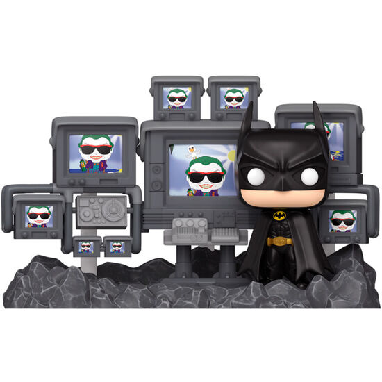 FIGURA POP MOMENTS DC COMICS BATMAN IN BATCAVE image 1