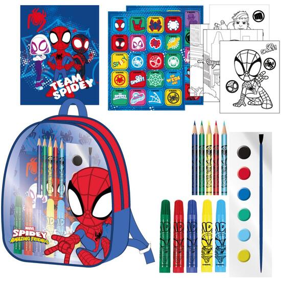 COLOREABLE MOCHILA SPIDEY image 0