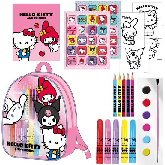 COLOREABLE MOCHILA HELLO KITTY image 0