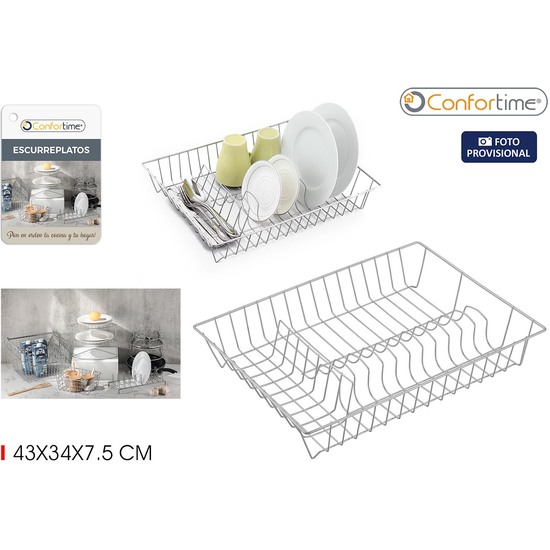 ESCURREPLATOS COCINA METAL GREY CONFORTIME image 1