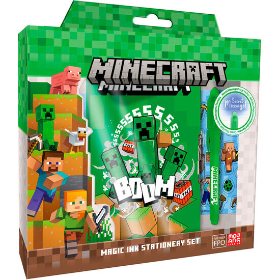 DIARIO CON BOLIGRAFO MAGICO MINECRAFT image 0
