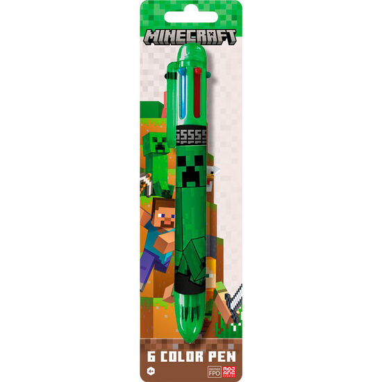 BOLIGRAFO 6 COLORES MINECRAFT image 1