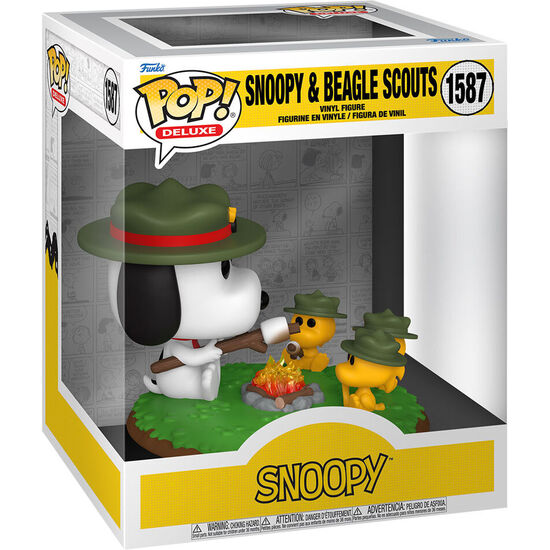 FIGURA POP DELUXE PEANUTS SNOOPY & BEABLE SCOUTS image 1