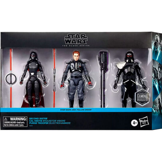 BLISTER 3 FIGURAS SECOND SISTER CAL KESTIS PURGE TROOPER FALLEM ORDER STAR WARS JEDI 15CM image 1