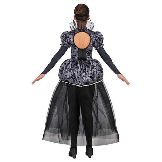 DISFRAZ REINA DE LAS CATACUMBAS TIARA, VESTIDO Y MALLAS TALLA 7-9 Y image 0