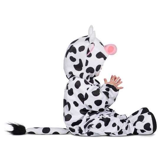 DISFRAZ BEBÉ VAQUITA MONO CON CAPUCHA, COLA Y PATUCOS TALLA 12-24 M image 1