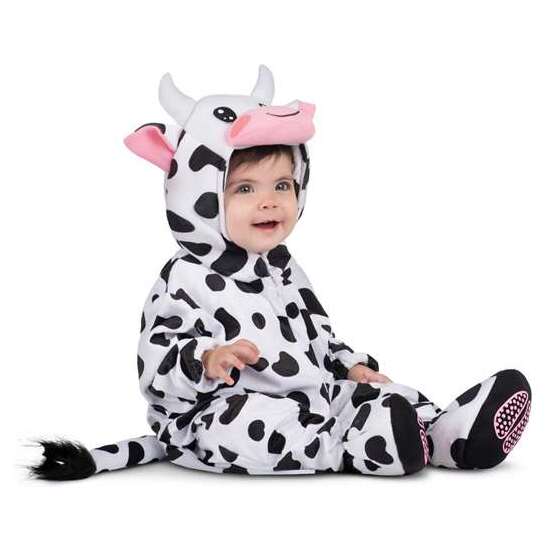 DISFRAZ BEBÉ VAQUITA MONO CON CAPUCHA, COLA Y PATUCOS TALLA 12-24 M image 3
