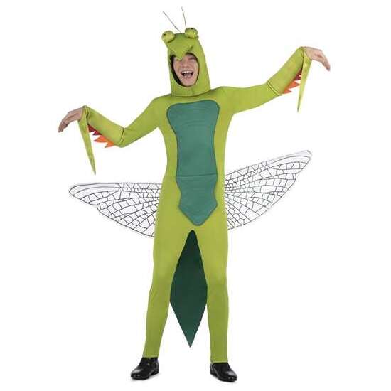 DISFRAZ MANTIS CAPUCHA, MONO Y BRAZALETES TALLA ONE SIZE image 0