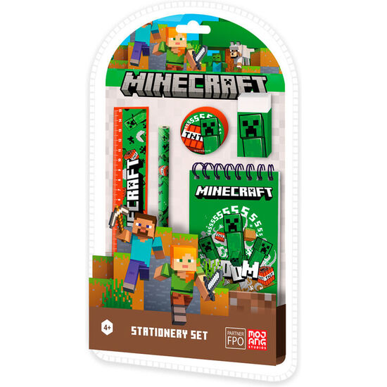 SET PAPELERIA MINECRAFT 5PZS image 0
