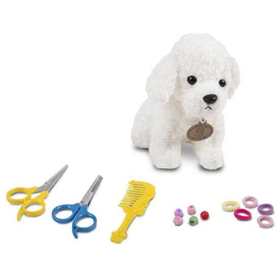 DISFRAZ YO QUIERO SER PELUQUERO/A CANINO/A DELANTAL, PERRITO DE PELUCHE, 5 MINI PINZAS, 5 COLETEROS, PEINE Y TIJERAS TALLA 5-7 Y image 1