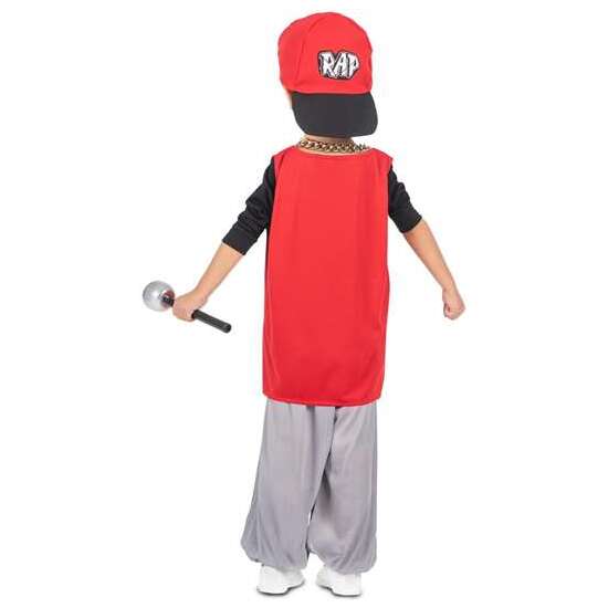 DISFRAZ YO QUIERO SER RAPERO/A  GORRA, CADENA, CAMISETA, MICRÓFONO Y PANTALÓN TALLA 3-5 Y image 2